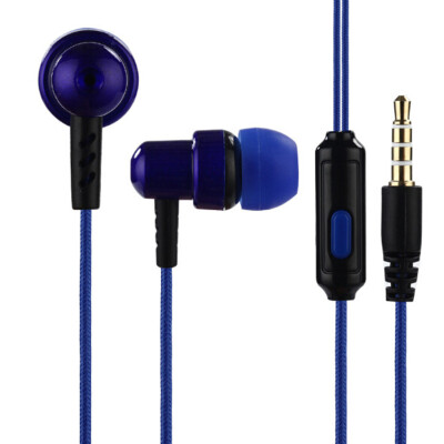 

Durable Braided Wire Headphones Sub-woofer Headset Earplugs with Mic