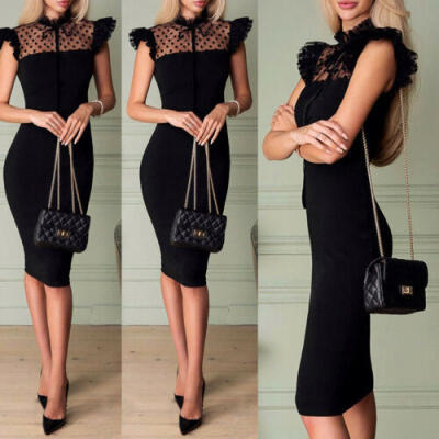 

Women Bandage Bodycon Casual Sleeve Evening Party Cocktail Club Mini Dress USA