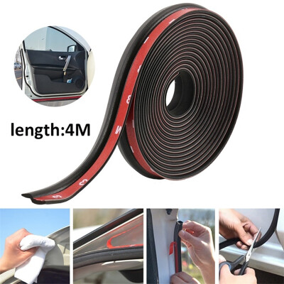 

4M 160" Z-shape Window Door Rubber Seal Strip Hollow Weatherstrip for Car Motor