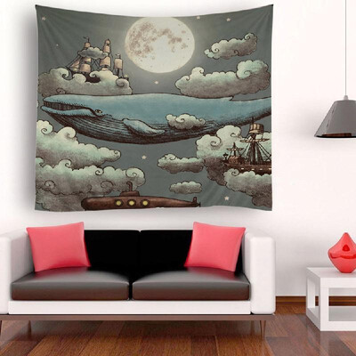 

Tapestry Wall Hanging Scenery Tapestries Sunset Landscape Tapestry for Bedroom Living Room Dorm 512"X591