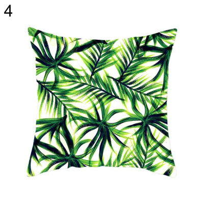 

Tropical Plant Leaf Pillow Case Cushion Cover Sofa Bed Car Cafe Office Decor