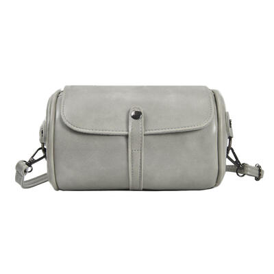 

Vintage PU Leather Shoulder Packs Solid Color Women Men Crossbody Bags