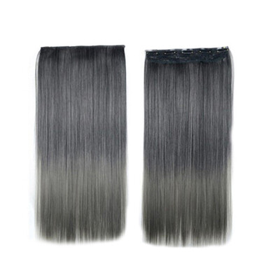 

〖Follure〗Personalized Fashion Trends Grandma Gray Gradient Wig Straight Hair