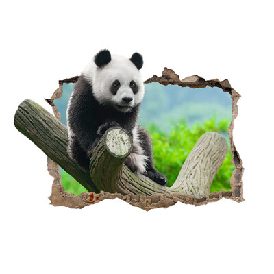 

〖Follure〗3D Panda Wall Sticker Removable Mural Decals Vinyl Art Living Room Decors