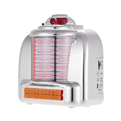 

Wireless Portable BT Speaker FM Radio Vintage Style BT 52 with Built-in Speaker Transparent Front