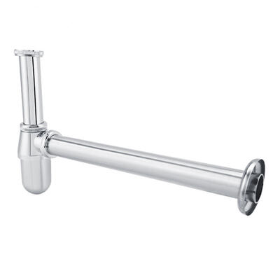 

Greensen Chromed Zinc Alloy Sink Basin Tube Round Bottle Trap for Bathroom Kitchen Waste Drain