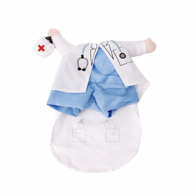 

Funny Pet Dog Cat Clothes Pet Costume Halloween Uniform Clothes Doctor Policeman Cowboy Pirate Outfit For Small Medium Dog