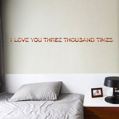 

〖Follure〗I Love You Three Thousand Times Wall Sticker Decoration Home Room DIY Decoration