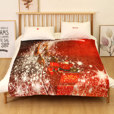 

Tailored Christmas Blanket Flannel Fabric Sofa Bed Blanket 150X200CM