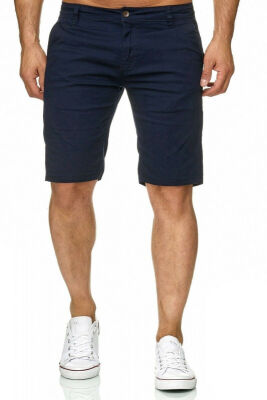 

Fashion Summer Mens Slim Fit Casual Cotton Shorts Solid Color Short Pants