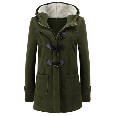 

Roseonmyhand Women Warm Long Sleeve Pullover Blouse Hooded Jacket Coat Long Outerwear