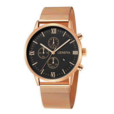 

〖Follure〗Fashion Stainless Steel Men Military Sport Analog Quartz Wrist Watch With Calend