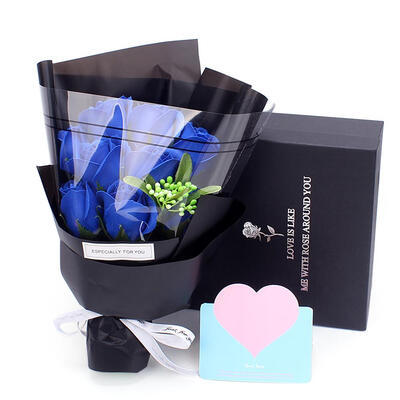 

9pcs Rose Flower Soap Bouquet Gift Box Wedding Party Decor Birthday Gift