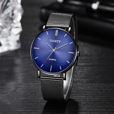 

Gobestart Fashion Casual Unobtrusive Simple Single Business Net With Strap Mens Watch