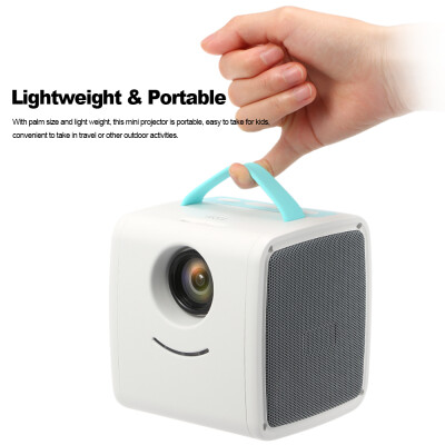 

Q2 Mini Portable LCD Projector 700 Lumens 1080P 70" Kids Video Story Animation Projection Machine Family Education School Busines