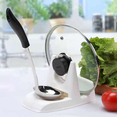

Siaonvr Spoon Pot Lid Shelf Cooking Storage Kitchen Decor Tool Stand Holder