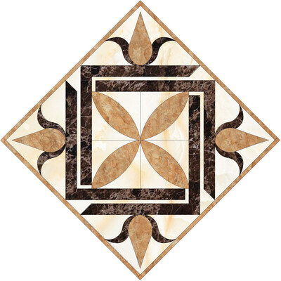 

Gobestart 10 PcsSet Ceramic Tile Stickers Self Adhesive Tiles Art Diagonal 3D Floor Stick
