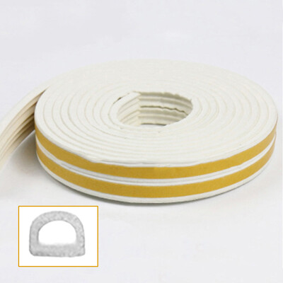 

5M D\E\I Type Self Adhesive Seal Strip Draught Excluder Self Adhesive Rubber Door Window Seal Strip Roll Foam