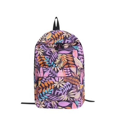 

Tailored Backpack Teenage Girls School Backpack Bag Leaves Printing Female Students Bags