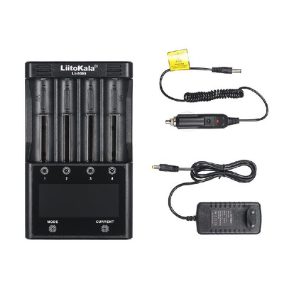 

LiitoKala Lii-500S Portable Battery Charging Kit 4 Slots with Touching Control LCD Screen Charging Modes & Currents Adjustable Com