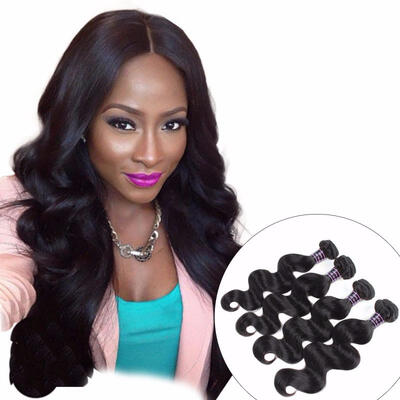 

4 Bundles Body Wave Brazilian Hair 100 Human Hair Bundles Deal Natural Color Non Remy Hair