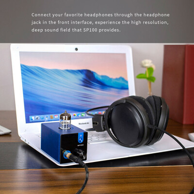 

SMSL SP100 HiFi Tube Headset Amplifier Headphone Amplifier 6N3 Electrical Tube NE5532 Double Op-amp TOCOS Volume Regulating Poten