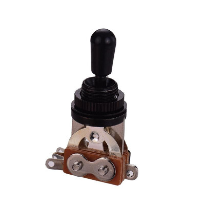 

3 Way LP SG Elecric Guitar Switch 3-Position Pick-up Selector Toggle Silver Top