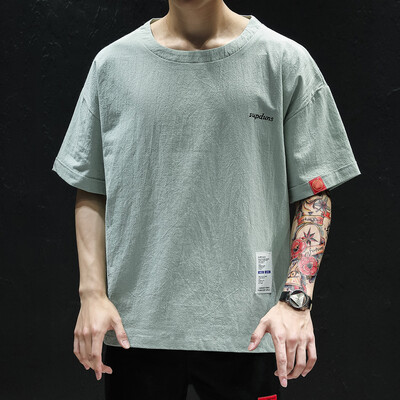 

Toponeto Mens Summer Casual Fashion Patchwork O-Neck Short Sleeve T-shirt Tops Blouse