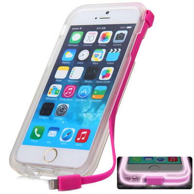 

Plastic&TPU Material High Speed USB Charger Cable Back Case with 8 Pin&USB 20 Ineterface for iPhone 6 - 47 inches