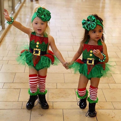 

Toddler Infant Baby Girl Tulle Romper Jumpsuit Leg Warmers Christmas Outfit Set