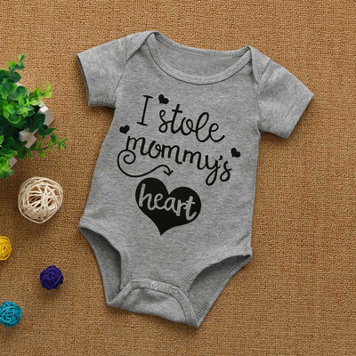 

Toddler Infant Baby Boys Girls Letter Short Sleeve Romper Playsuit Clothes