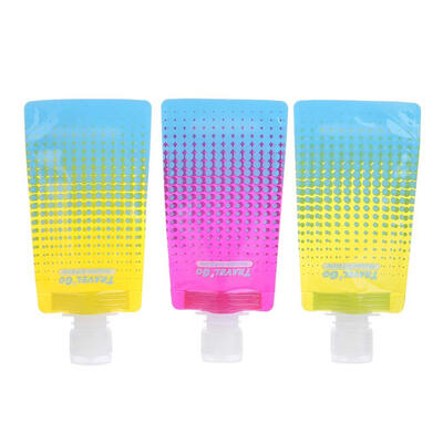 

3pcsset Plastic Portable Tubes Squeeze Cosmetic Travel Refillable Bottles