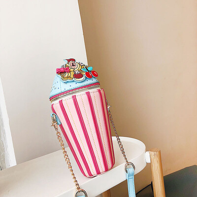 

Qiao Bani 2018 new South Korea ins fashion hit color ice cream bucket bag shoulder diagonal trend female bag