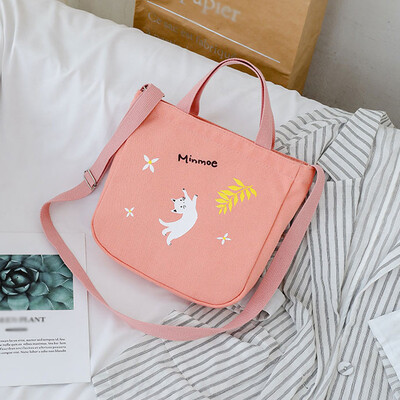 

Tailored Women Bag Fashion Printed Canvas Bag Female Shoulder Messenger Bag Travel Bag
