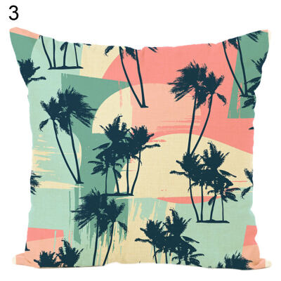 

Abstract Leaves Plants Printed Throw Pillow Case Cushion Cover Sofa Bed Decor