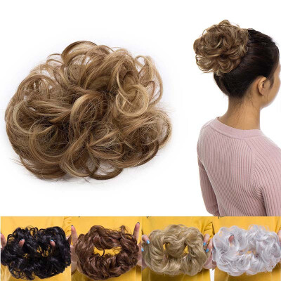 

Synthetic Hair Bun Extensions Messy Hair Scrunchies Hair Pieces for Women Hair Donut Updo Ponytail