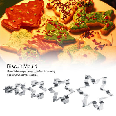 

Greensen 5Pcs Christmas Biscuit Mould Stainless Steel Cookies Cutter Cake Decor Baking Mold Tool