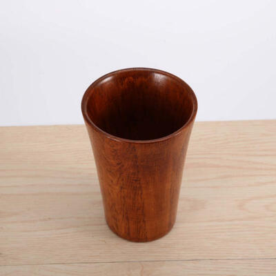 

Greensen Handmade Primitive Natural Wooden Tea Drinking Cup Beer Coffee Cup Milk Container