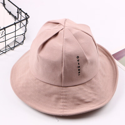 

Korea retro casual letter basin cap female foldable fisherman cap male couple cap spring&summer sun visor cap