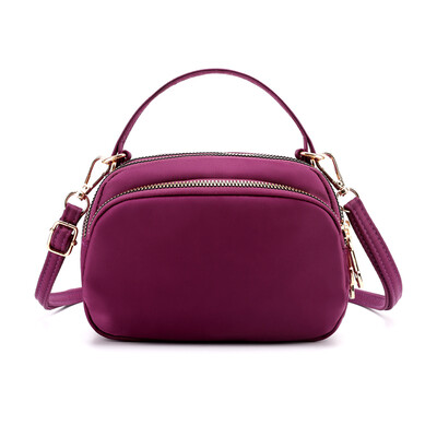 

Portable one-shoulder bag lady Mini outdoor inclined bag waterproof nylon bag fashion handbag