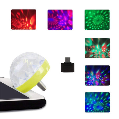 

〖Follure〗USB Mini LED RGB Disco Stage Light Party Club DJ KTV Xmas Magic Phone Ball Lamp