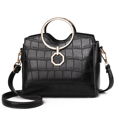 

2018 spring new crocodile pattern handbags fashion simple handbag shoulder bag diagonal package