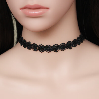 

New Black Lace Short Choker Necklace Girls Punk Elegant Trendy Women Korean Necklace Fashion Jewelry