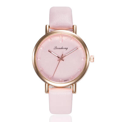

Unisex Retro Simple hand clock Analog Casual Beautiful Ladies WristWatch 2018 Leather Alloy Gift Womens Quartz watch D