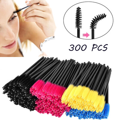 

〖Follure〗300pcs Make Up Brush Synthetic Fiber One-Off Disposable Eyelash Brush