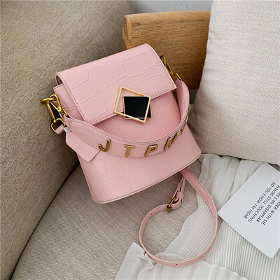 

Advanced feeling womens bag chic alligator pattern bucket new 2019 all-in-one one-shoulder one-shoulder one-shoulder one
