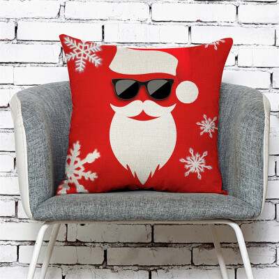 

Siaonvr Home Decor Cushion Cover Merry Christmas Pillowcase Sofa Throw Pillow Covers