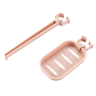 

2PcsSet Adjustable Clip Kitchen Sink Drain Rack Sponge Bathroom Soap Holder