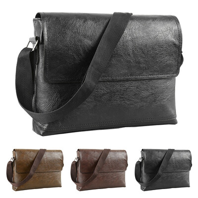 

Fashion Dark Brown Mens Leather Bags Leather Mens Cross Body Handbag