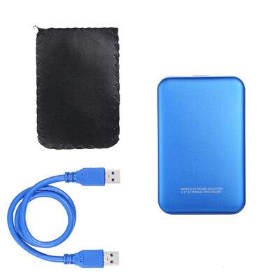 

25 Inch HDD Case USB30 to SATA HDD Converter Adapter External Case Hard Disk Drive Box External HDD EnclosureBlue